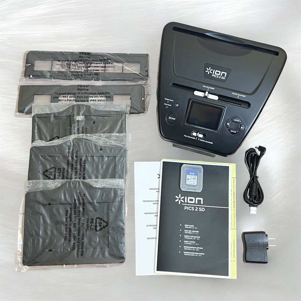 ION PICS 2 SD Scanner 5.1MP Photo Film & 35mm Slide/Negative Digitizer Converter